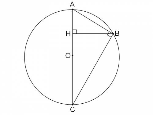 Різниця відстаней від точки кола до кінців діаметра дорівнює 10 см,а радіус кола-25 см.обчисліть від