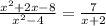 \frac{x^2+2x-8}{x^2-4}=\frac{7}{x+2}