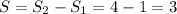 S=S_2-S_1=4-1=3