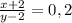 \frac{x+2}{y-2} =0,2