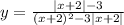 y= \frac{|x+2|-3}{(x+2)^2-3|x+2|}