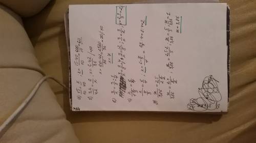 А) 15: 10=x: 40; б)3,6: 4,2=6: x; в)3: x=3/8: 1/4; г)x: 1 1/3=6: 4; д)x: 3,86=2,5: 2 1/2.
