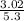 \frac{3.02}{5.3}