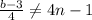 \frac{b-3}{4} \neq 4n-1