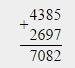 Вычислите в столбик 1) 4 385+ 2 697 2) 2 000- 546 3) 23*46 4) 98*34