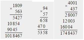 47664: 72= 94 ·57= 12882: 19= 1809·563= 321648: 24= 4001·437= писать в столбик