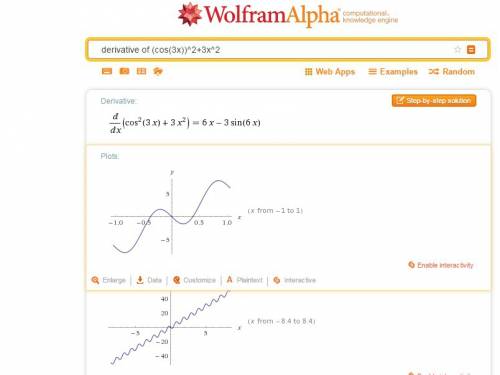 Найдите значение производной функции у=f(x) в точке х0=2 f(x)=cos^2 3x+3x^2