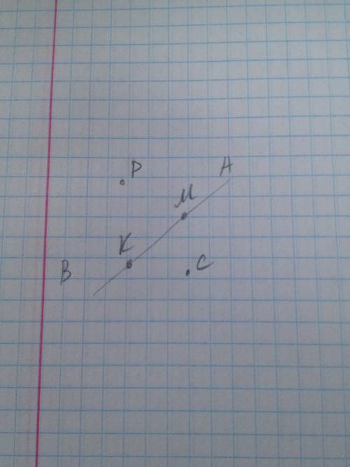 Начерти луч ba.отметь любые точки k и m на луче и точки c и p в не луча.