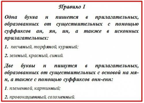 Объясните правило н и нн в кратких прилагательных и причастиях