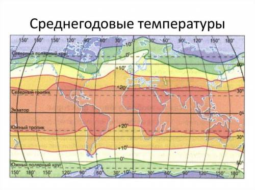 1)по климатическим картам определить: а)какие изотермы годовых температур пересекают меридиан 40 гра