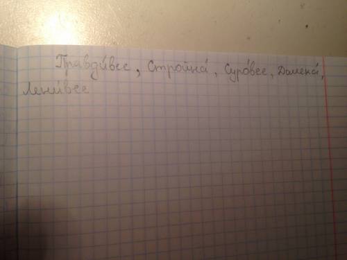 Поставьте ударение : правдивее стройна суровее далека ленивее