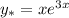 y_*=xe^{3x}