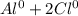 Al^{0} + 2Cl^{0}