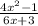 \frac{4x^2-1}{6x+3}