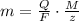 m= \frac{Q}{F} \cdot \frac{M}{z}