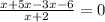 \frac{x+5x-3x-6}{x+2} =0