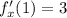 f'_x(1)=3