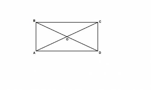 Abcd - прямоугольник. ас = 12 см, cd = 8 см. найдите периметр треугольника аов, где точка о - точка