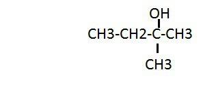 3-метилбутанол-3 (структурную формулу)