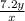 \frac{7.2y}{x}