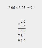 Решите ! премер д)2,06 *3,05 по действием ! )00000