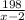 \frac{198}{x-2}