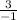 \frac{3}{-1}