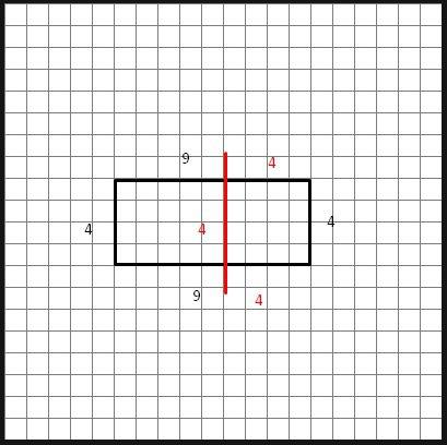 Напишіть відповідь будь ! як прямокутник з сторонами 9і 4 см розрізати один раз щоб став квадрат