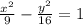 \frac{x^2}9-\frac{y^2}{16}=1