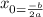 x_{0= \frac{-b}{2a}