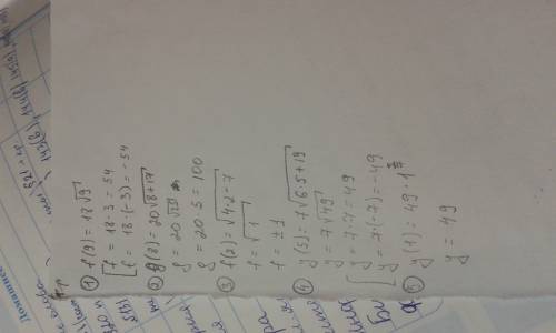 1. найдите f ` (9), если f(x)=18√x 2.найдите g ` (8), если g(x)=20√x+17 3.найдите f ` (2), если f(x)