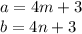 a = 4m + 3\\&#10;b = 4n + 3