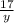 \frac{17}{y}