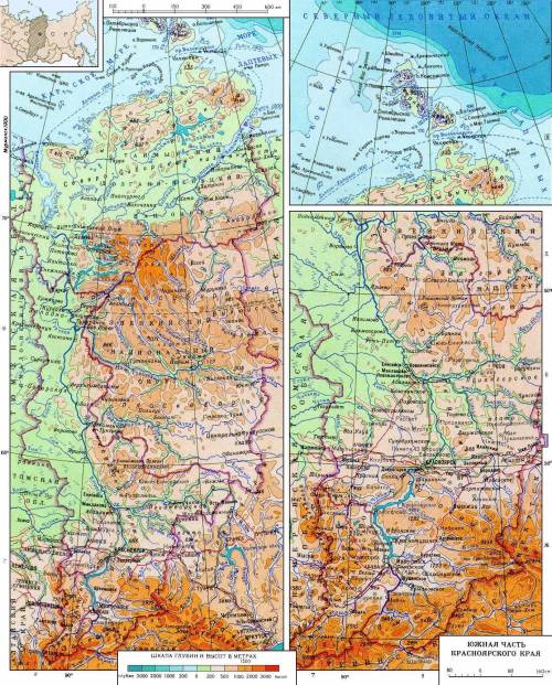 Какая поверхность красноярского края