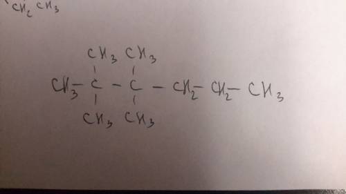 Напишите формулу по .. 2,2,3,3-тетраметилгексан 10