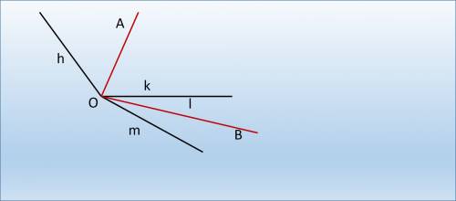 Угол hk- тупой, угол lm- острый, построить угол aob=1/2 углов hk+lm. если не сложно скиньте чертёж