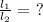 \frac{l_1}{l_2} = \ ?