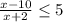 \frac{x-10}{x+2} \leq 5