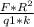 \frac{F * R^{2} }{q1 * k}