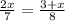 \frac{2x}{7} = \frac{3+x}{8}