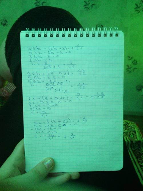 5,3b-(2b+3)= 9,6b+(7-0,4)= 2c-(9-5,1c)= -5c+(13-6c)=