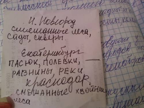 Какой ландшафт преобладает в н. новгороде ,екатеринбург краснодар