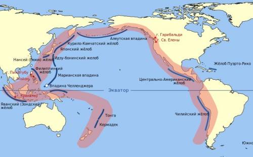 Почему в районе сахалина и курильских островов довольно высокая вероятность того,что может произойти