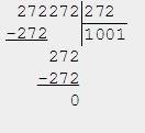 Номер 91 4 класс, надо решить примеры в столбик 1)272727/3 2)484848/8 272272/272 181818/9 3)484848/6