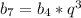 b_7=b_4*q^3