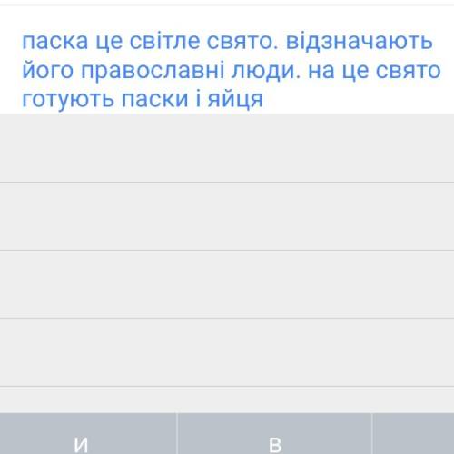 Написать три предложения про пасху на украинском