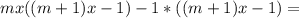 mx((m+1)x-1)-1*((m+1)x-1)=