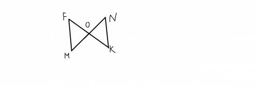 Орезки fk и mn пересекаются в своей середине . докажите что прямая fm и kn парарельны