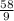 \frac{58}{9}