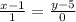 \frac{x-1}{1}= \frac{y-5}{0}